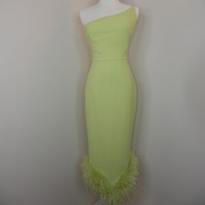 House of CB Alessia Lime Midi Dress